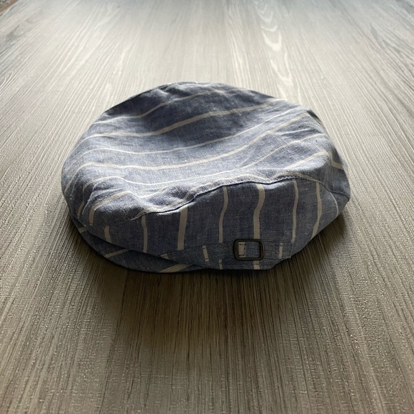 NWT Janie and Jack Striped Newsboy Cap Blue 4-5 - Picture 2 of 5